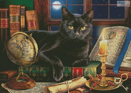 ARTECY BLACK CAT BY CANDLELIGHT