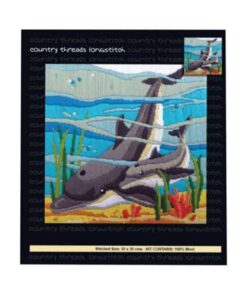 COUNTRY THREADS DOLPHINS LONG STITCH KIT