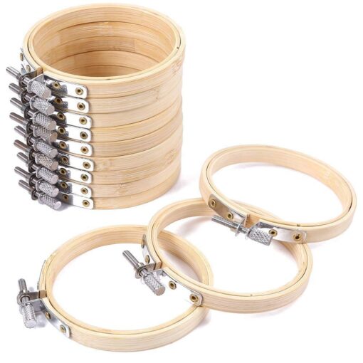 BIRCH BAMBOO HOOPS 10CM