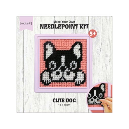 MAKE IT CUTE DOG NEEDLEPOINT