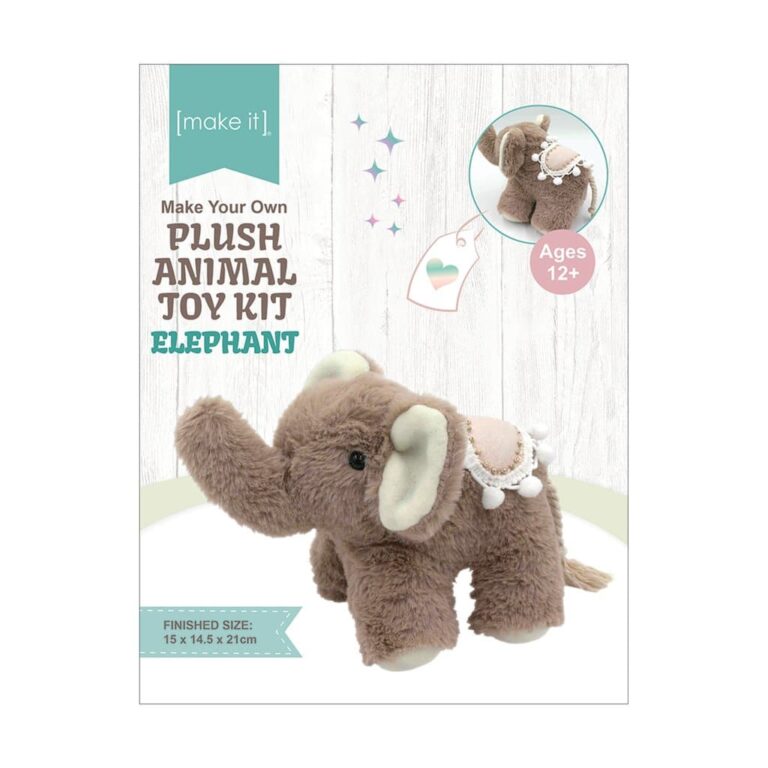 Make your own Plush Toy Kit Elephant Cross Stitch and More