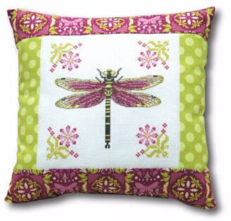 TINY MODERNIST DRAGONFLY PILLOW