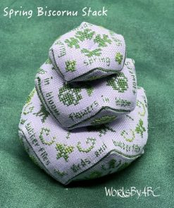 WorksByABC - Spring Biscornu Stack