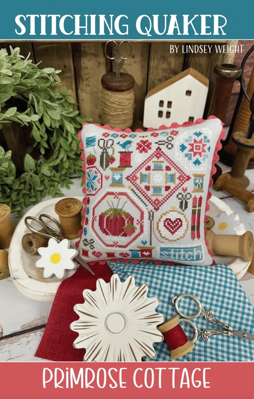 Primrose Cottage - Stitching Quaker 1 PRIMROSE COTTAGE STITCHING QUAKER 1